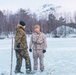 U.S. Marines and Sailors execute an ice-breaker drill before Exercise Nordic Response 24