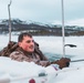 U.S. Marines and Sailors execute an ice-breaker drill before Exercise Nordic Response 24