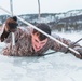 U.S. Marines and Sailors execute an ice-breaker drill before Exercise Nordic Response 24