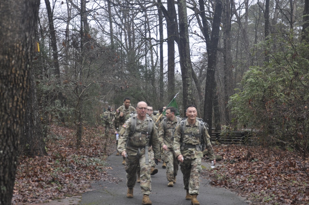 353d CACOM Leadership Joints 326th SDC for Ruck March