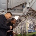 USS Ronald Reagan (CVN 76) conducts Chemical, Biological and Radiological mask and suit fitting