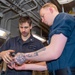 USS Ronald Reagan (CVN 76) Sailors renovate a bathroom