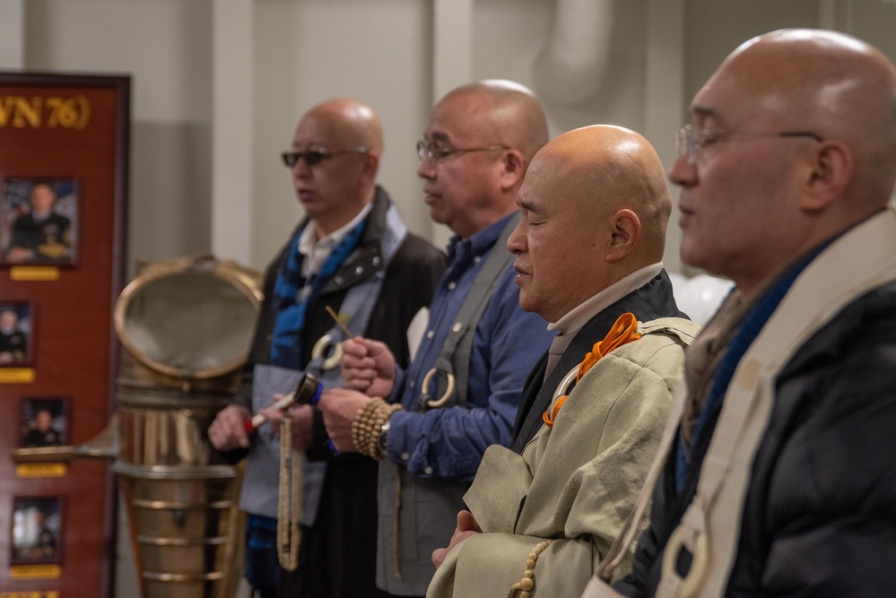 USS Ronald Reagan (CVN 76) hosts tour for Buddhist monks