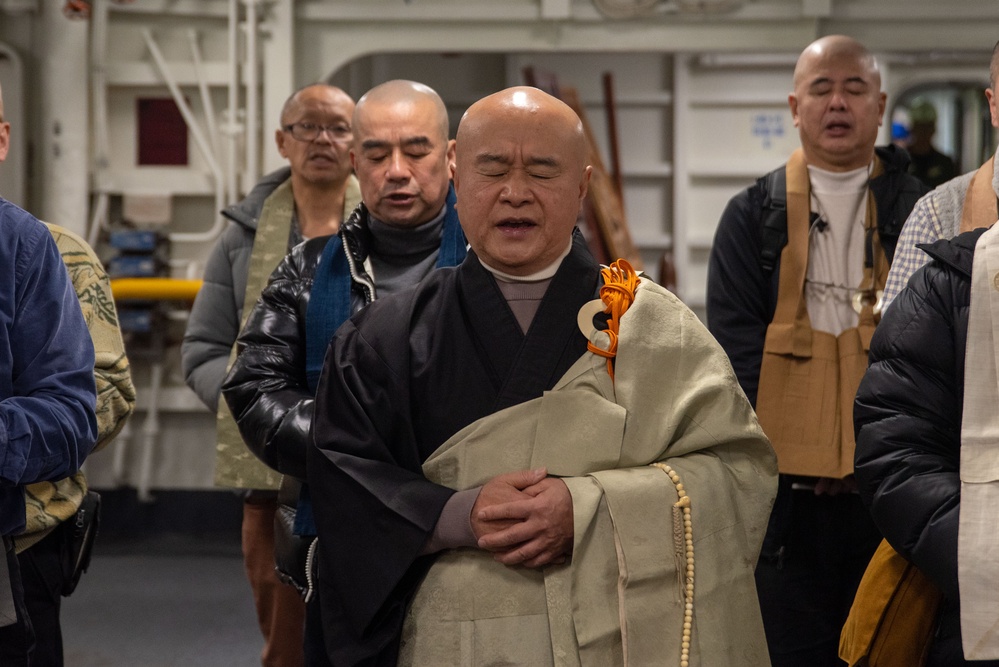 USS Ronald Reagan (CVN 76) hosts tour for Buddhist monks