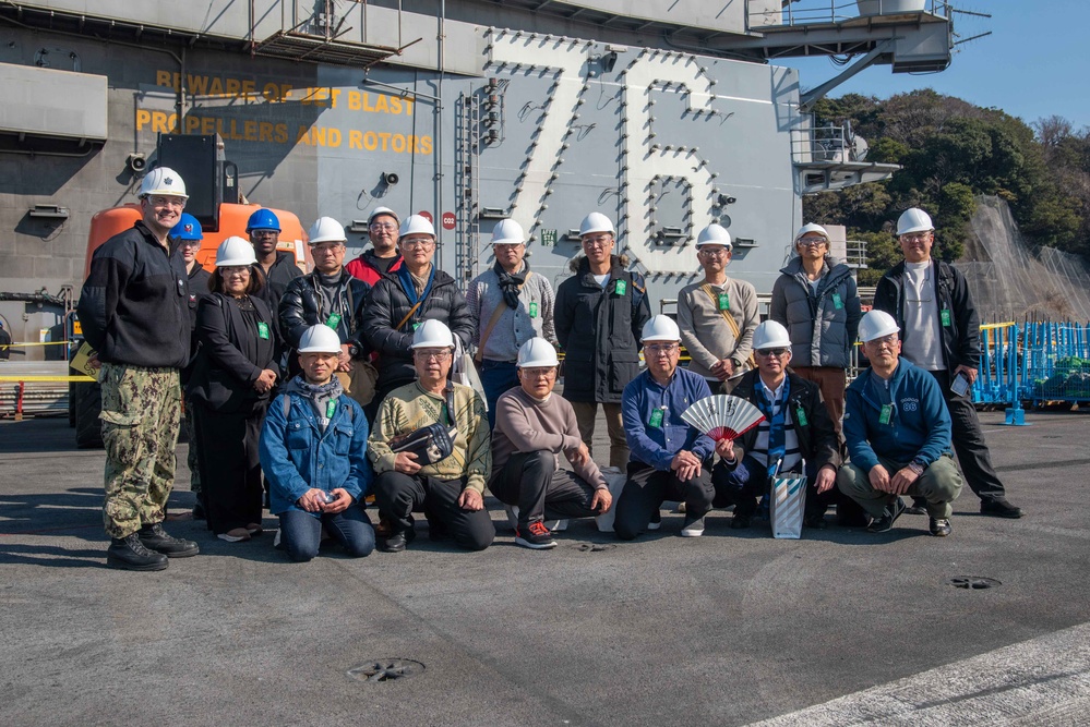 USS Ronald Reagan (CVN 76) hosts tour for Buddhist monks