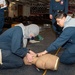 USS Ronald Reagan (CVN 76) Sailors train during general quarters drill