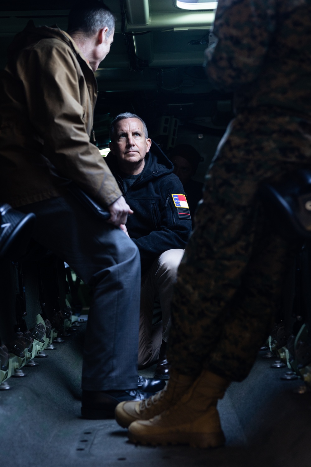 DOD representative visits Quantico, awards three Marines