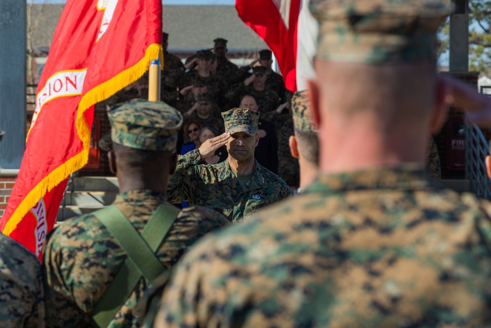 2d Marine Division 83rd birthday colors rededication ceremony