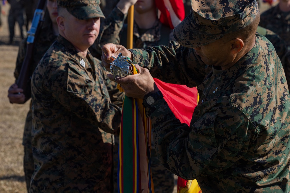 2d Marine Division 83rd birthday colors rededication ceremony