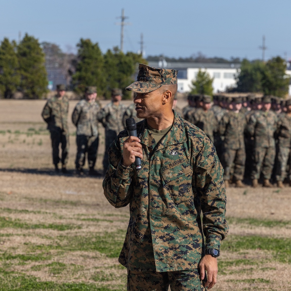 2d Marine Division 83rd birthday colors rededication ceremony