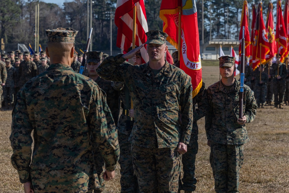 2d Marine Division 83rd birthday colors rededication ceremony