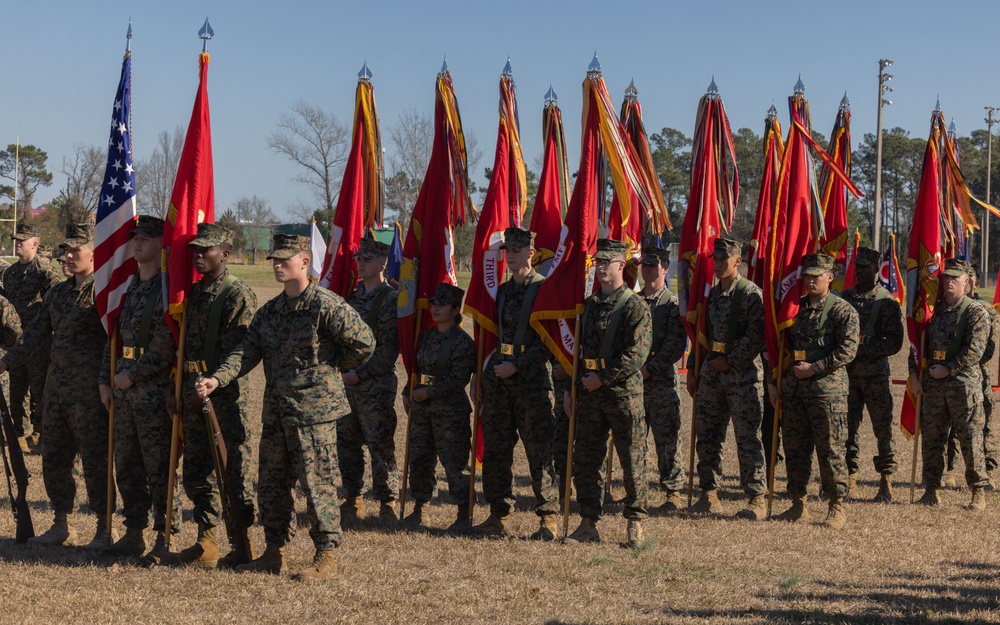 2d Marine Division 83rd birthday colors rededication ceremony