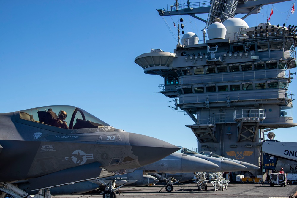 Abraham Lincoln conducts flight operations