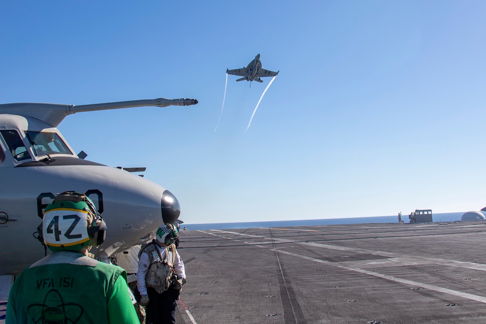 Abraham Lincoln conducts flight operations