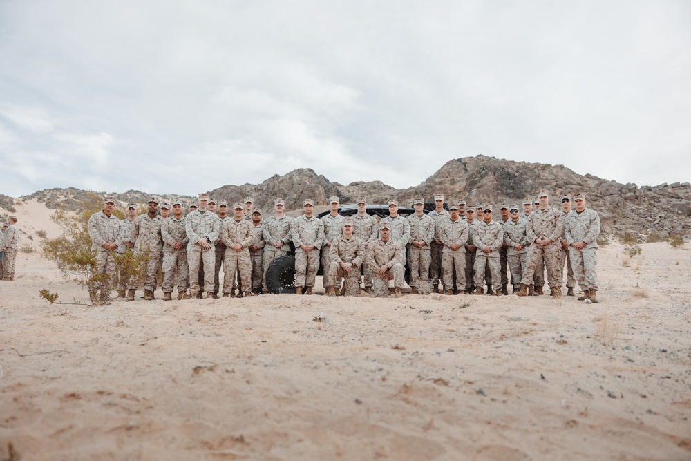 TTECG Marines commemorate the start of SLTE 2-24 with a group photo