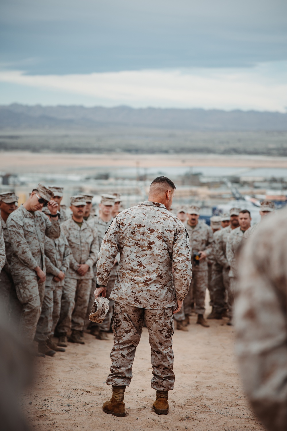 TTECG Marines commemorate the start of SLTE 2-24 with a group photo