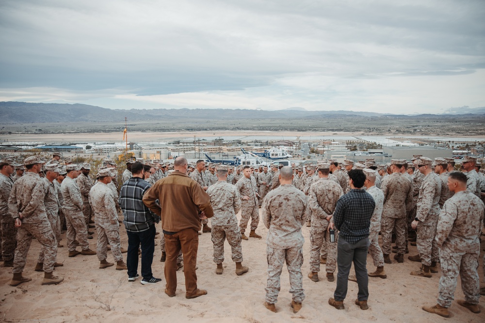 TTECG Marines commemorate the start of SLTE 2-24 with a group photo