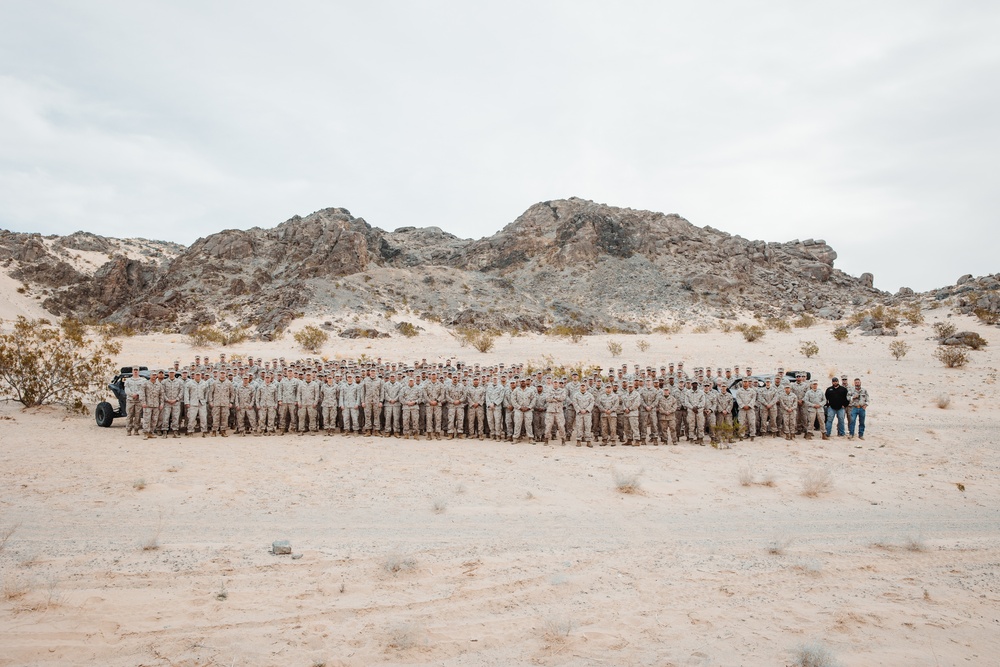 TTECG Marines commemorate the start of SLTE 2-24 with a group photo