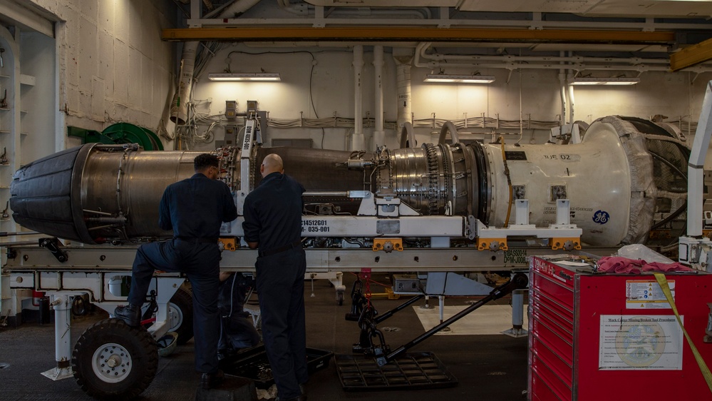 Abraham Lincoln conducts routine operations