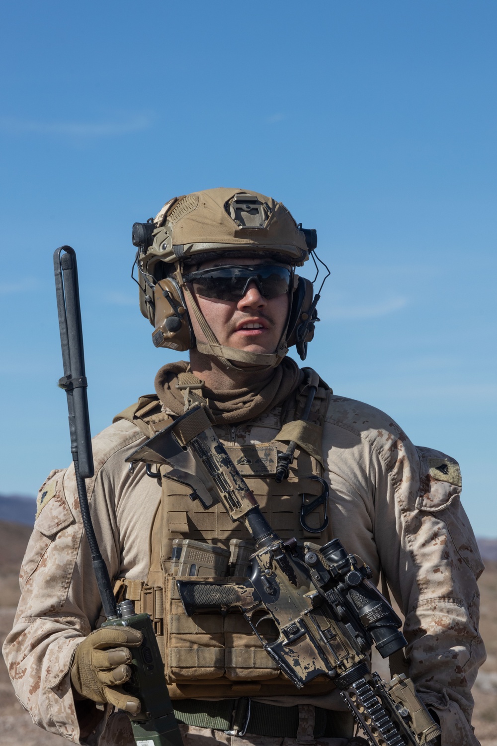 Marines with 3rd Light Armored Reconnaissance Battalion conduct a platoon attack while participating in SLTE 2-24