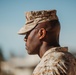 CLB 7 Sgt. Maj. James Foster is relieved by Sgt. Maj. Michael Allen during a relief and appointment ceremony