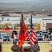 CLB 7 Sgt. Maj. James Foster is relieved by Sgt. Maj. Michael Allen during a relief and appointment ceremony