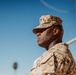 CLB 7 Sgt. Maj. James Foster is relieved by Sgt. Maj. Michael Allen during a relief and appointment ceremony