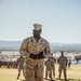 CLB 7 Sgt. Maj. James Foster is relieved by Sgt. Maj. Michael Allen during a relief and appointment ceremony