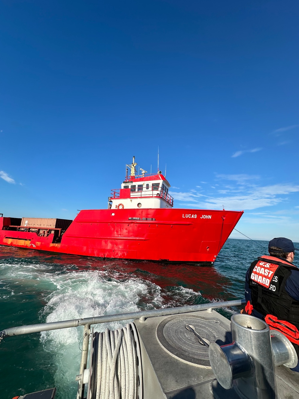 U.S. Coast Guard Station Cortez crew assists disabled vessel near Tampa, Fla.