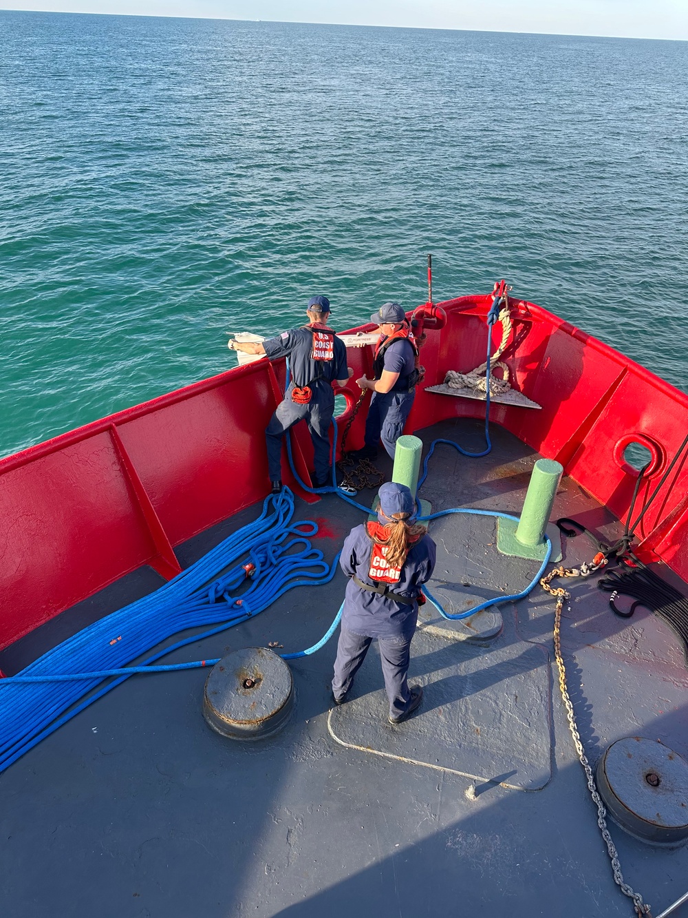 U.S. Coast Guard Station Cortez crew assists disabled vessel near Tampa, Fla.