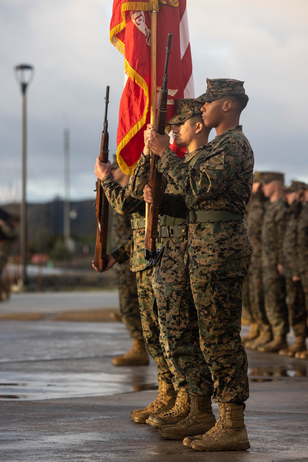 1st MARDIV holds colors rededication ceremony