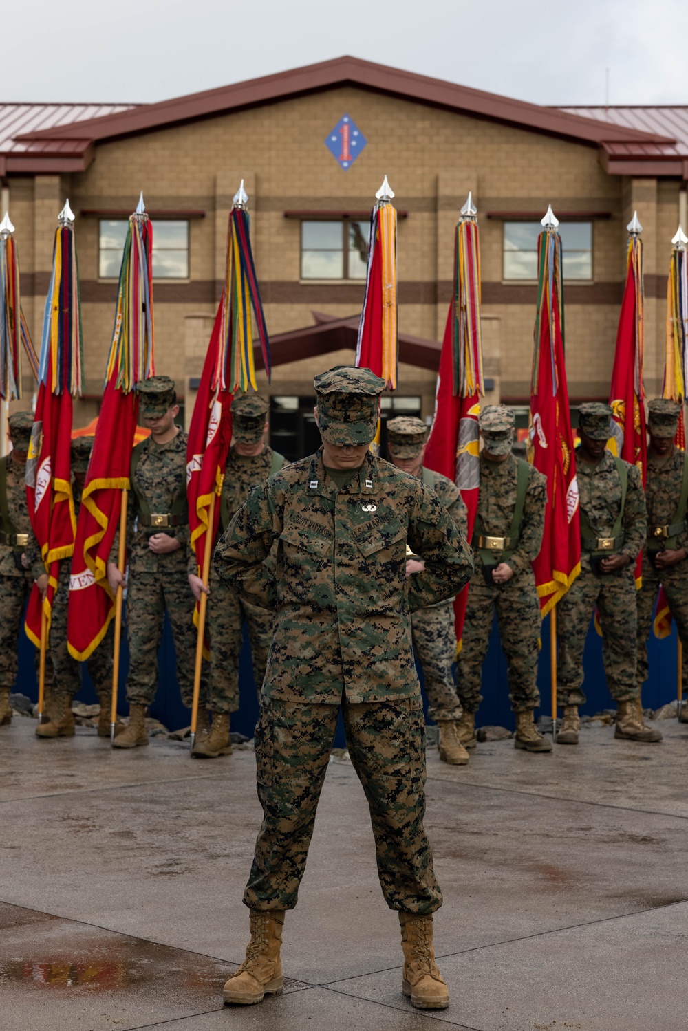 1st MARDIV holds colors rededication ceremony