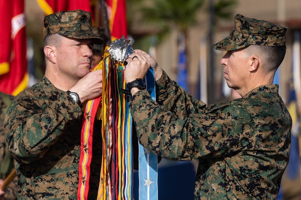 1st MARDIV holds colors rededication ceremony