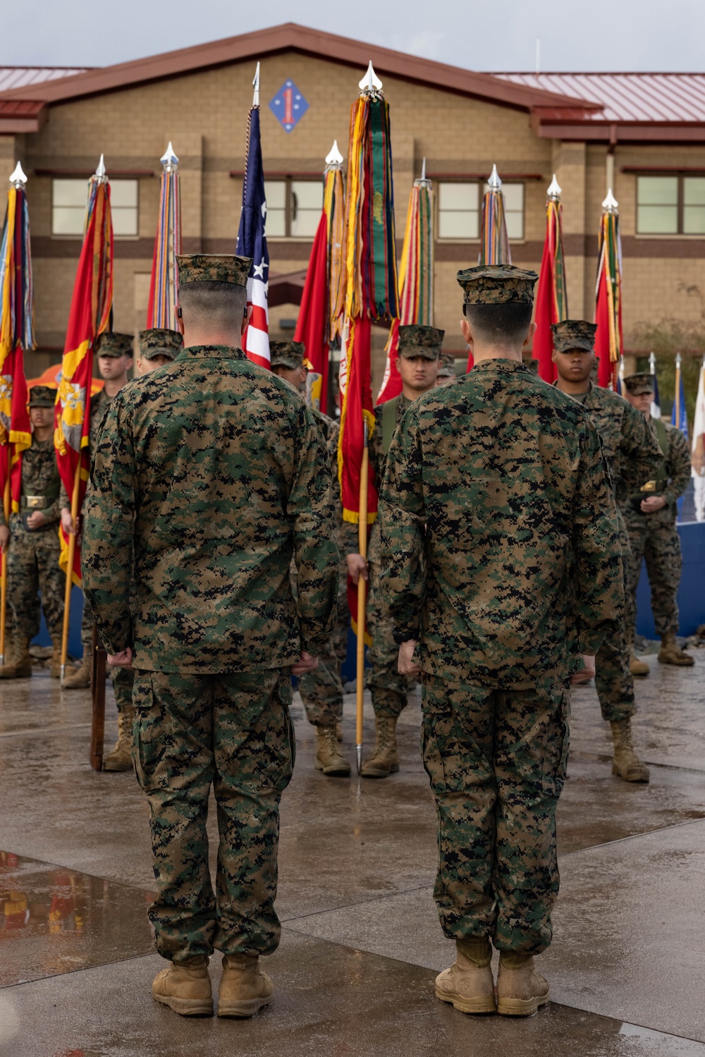 1st MARDIV holds colors rededication ceremony