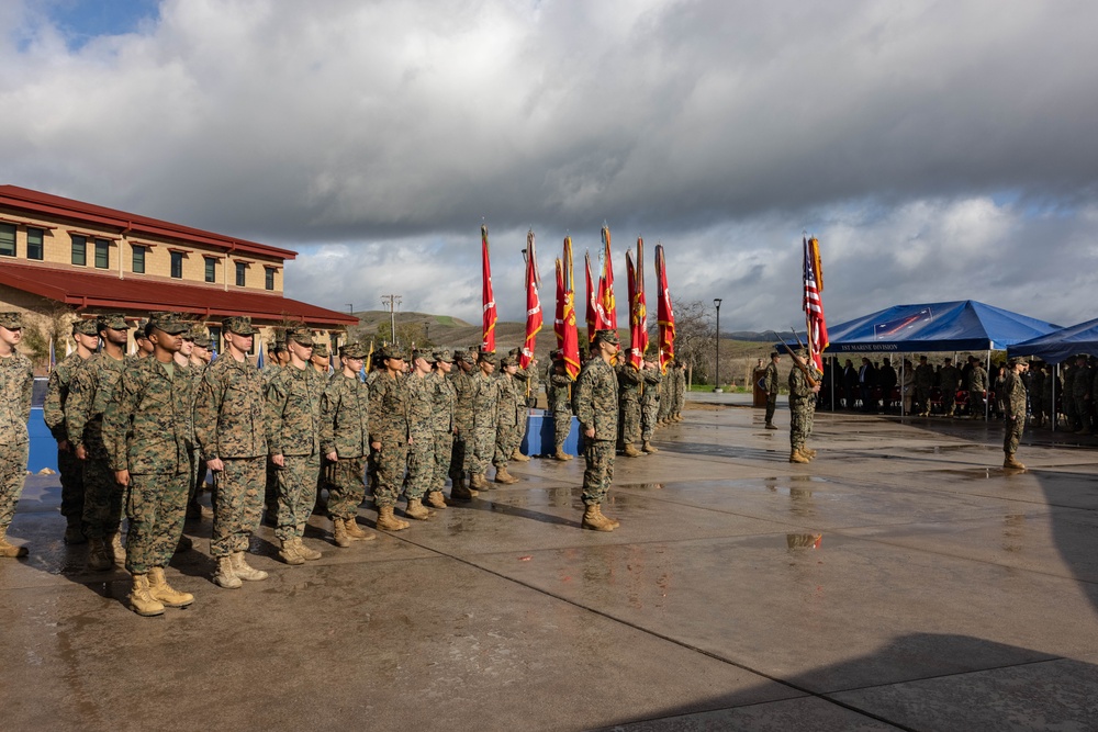 1st MARDIV holds colors rededication ceremony