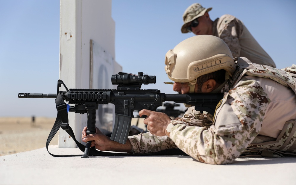 FASTCENT, Kuwaiti Soldiers Conduct a Live-Fire Exercise during Eager Defender 24