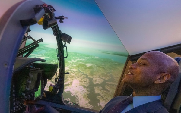 Maryland Governor Moore and U.S. Representative Hoyer visit Navy's largest warfare center