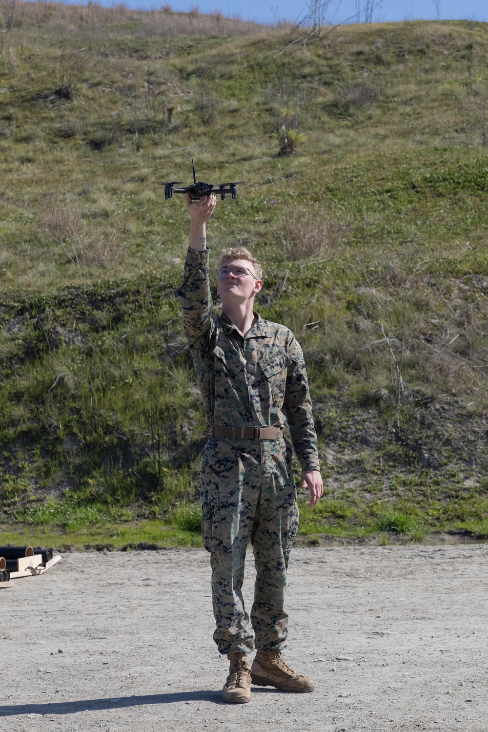 U.S. Marines conduct sUAS, mortars integration training