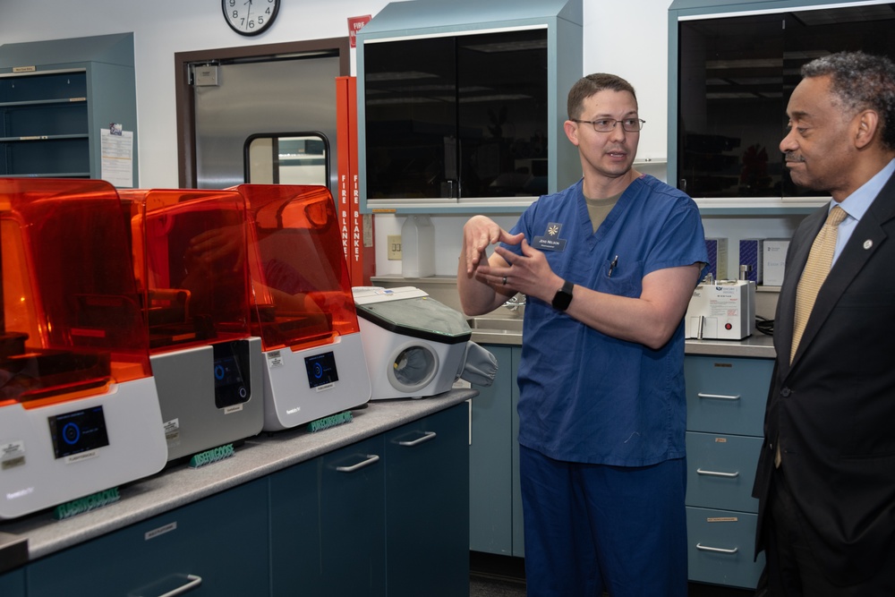 Dr. Woodson Tours David Grant Medical Center