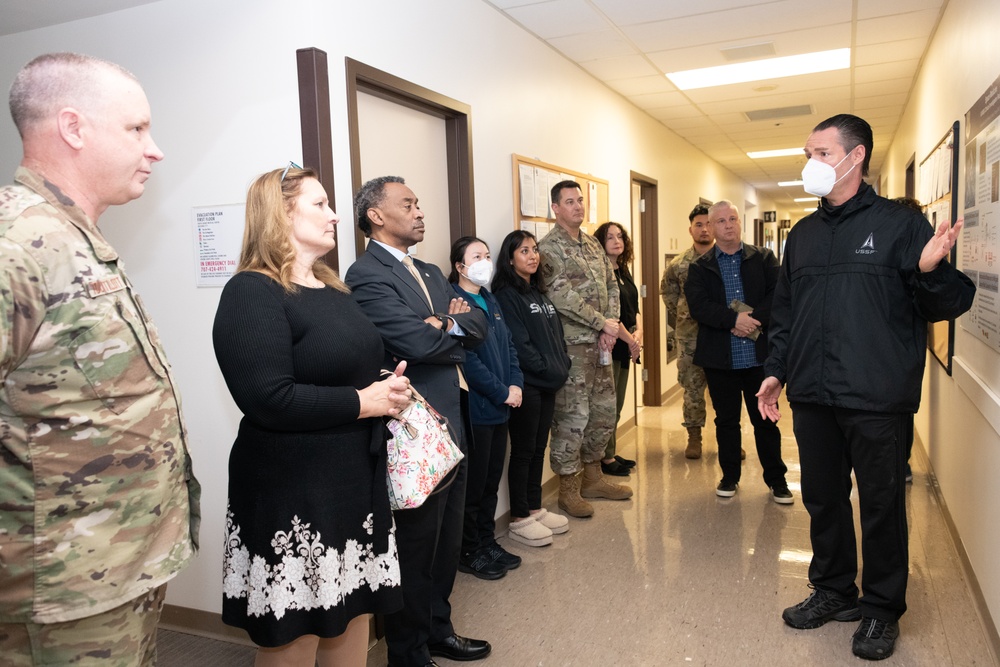 Dr. Woodson Tours David Grant Medical Center