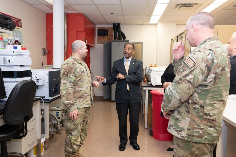 Dr. Woodson Tours David Grant Medical Center