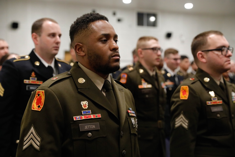 Fort Cavazos Air Defense Artillery Battalion holds NCO Induction Ceremony