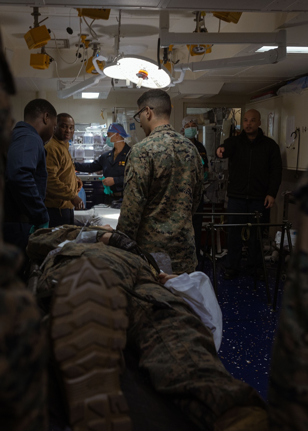 Casualty Care drills aboard the USS America