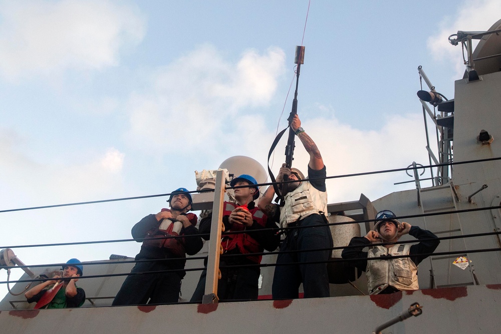 Sailors Conduct Replenishment-at-Sea with USNS Cesar Chavez