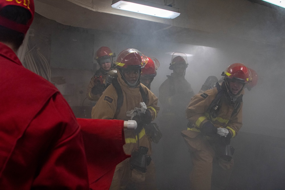 USS America Conducts a Damage Control Drill