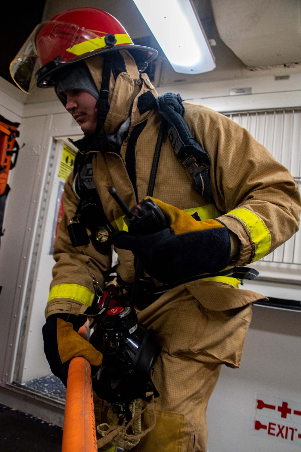 USS America Conducts a Damage Control Drill