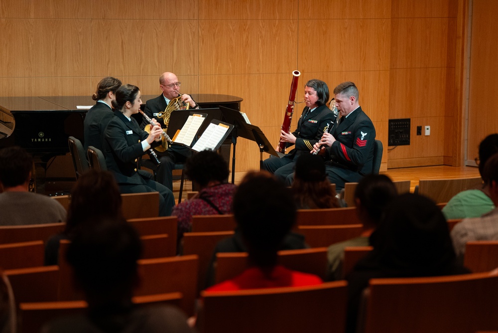 United States Navy Band at Kinder High School for the Performing and Visual Arts