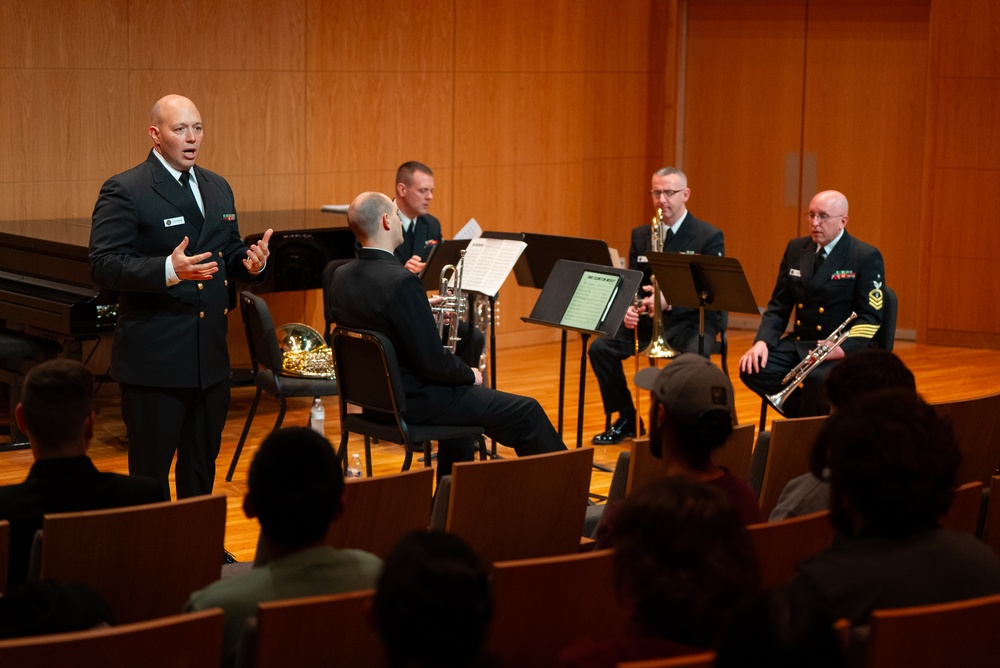 United States Navy Band at Kinder High School for the Performing and Visual Arts