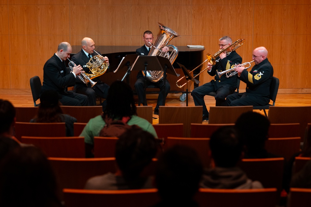 United States Navy Band at Kinder High School for the Performing and Visual Arts