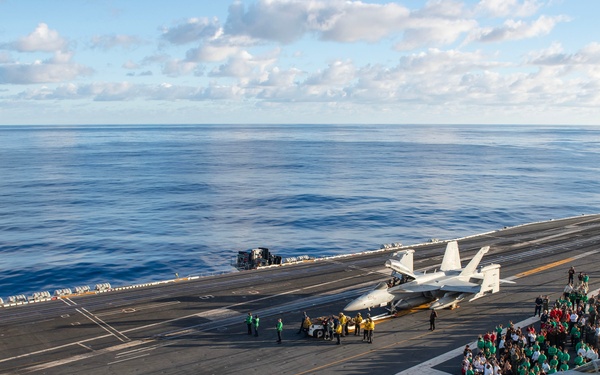 VFA-34 Memorial Ceremony Aboard Theodore Roosevelt